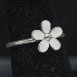Pandora - Vintage Sterling Silver Floral Ring - Size 6